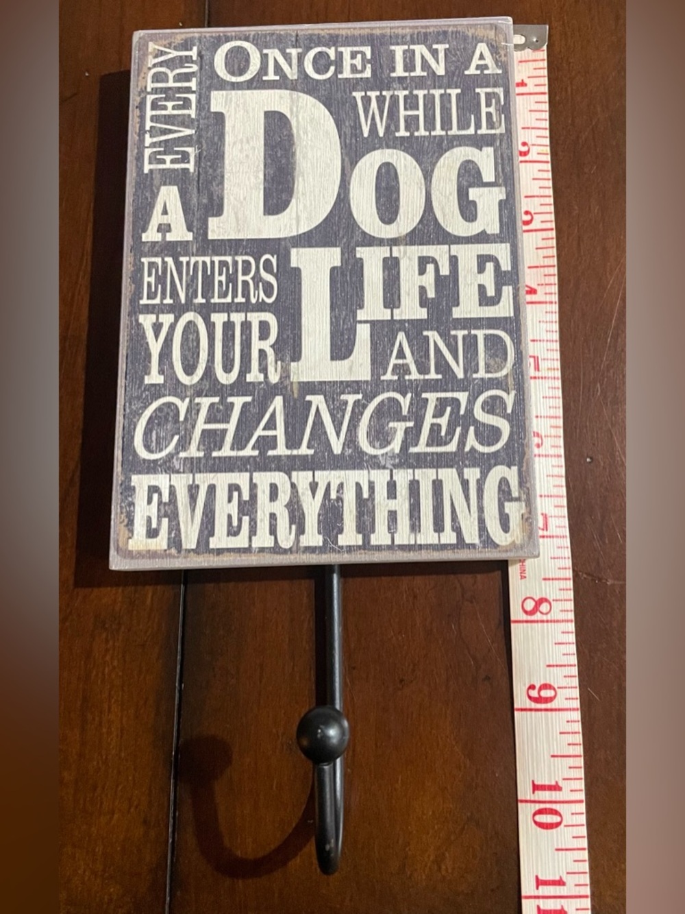 Dog Life Decorative Wall Hook - Black